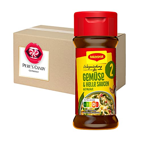 4erPack (4ST x 78G) Maggi Würzmischung Nr. 2 Gemüse und helle Saucen von Pere's Candy® Box mit Geschenk  
